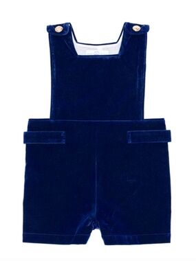 Henry Duvall James Henry Jon Jon in Blue Velvet & Peter Pan Shirt (Size: 4T)